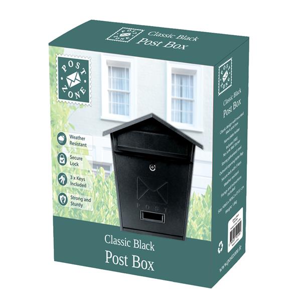 Post Zone Classic Post Box - Black | 252099