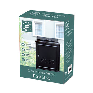 Post Zone Diecast Post Box - Classic Black | 252103