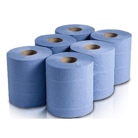 CleanSURE Centre Feed Blue Roll 2-Ply 120m - 6 Pack