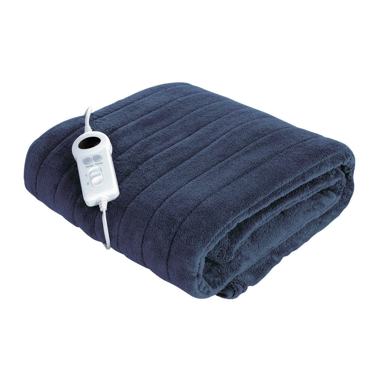 De Vielle Electric Heated Fleece Throw Blanket 200G - Navy | DEV011149