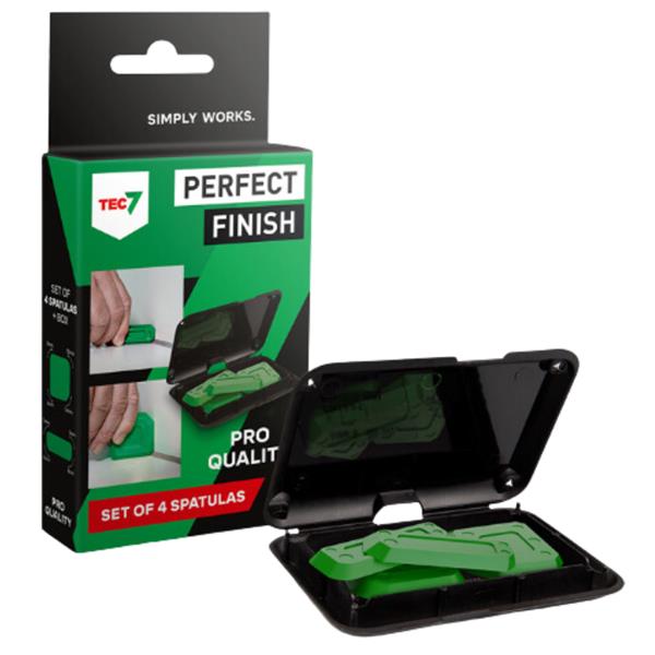 TEC 7 Perfect Finish Spatulas 4 Pack Silicon Sealant Finishing Tool | PERFINISH7