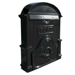 The Brosna A4 Cast Aluminium Letterbox Postbox - Graphite Black