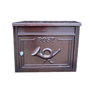 The Danube Through The Wall Cast Aluminium Letterbox Postbox - Antique Bronze