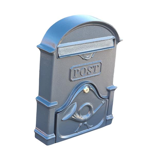 The Brosna A4 Cast Aluminium Letterbox Postbox - Anthracite Antique Grey