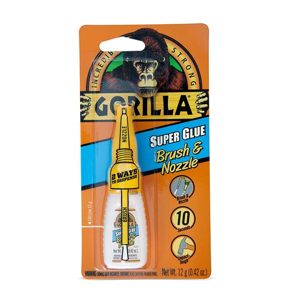 Gorilla Super Glue Brush & Nozzle 12g