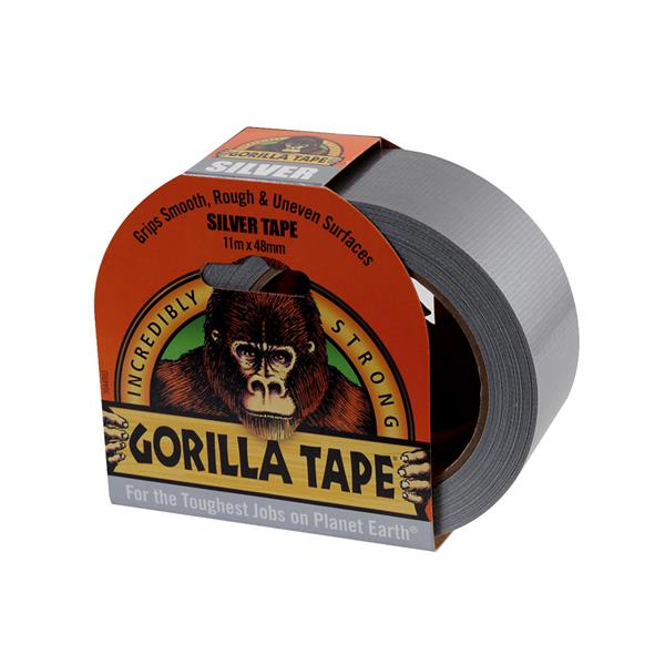 Gorilla Tape Silver (Duct Tape) 48mm x 11 metre