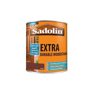Sadolin 1 Litre Extra Exterior Woodstain - Teak | 0523-12