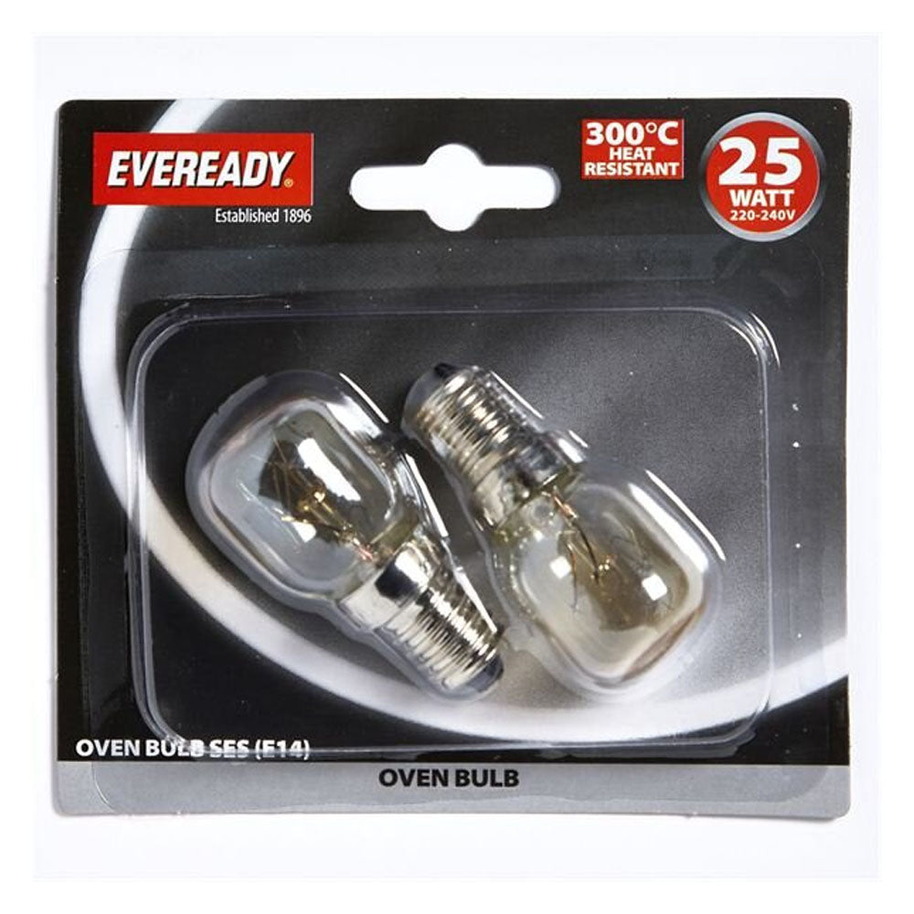 Eveready 25 Watt SES (E14) Replacement Oven Bulbs Heat Resistant | 1553-04