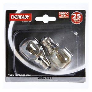 Eveready 25 Watt SES (E14) Replacement Oven Bulbs Heat Resistant | 1553-04