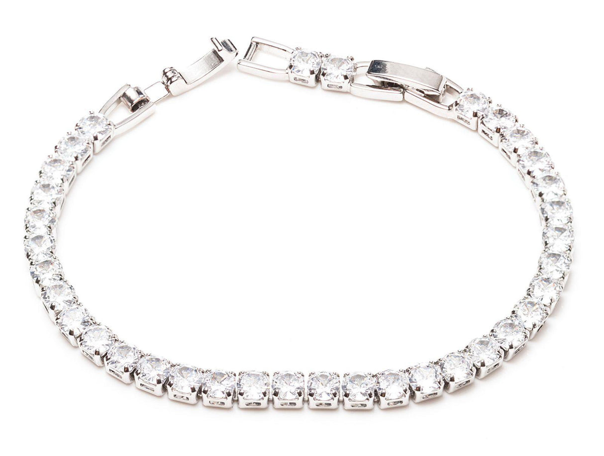 Newgrange Living Tennis Diamond Bracelet - Silver | 600335