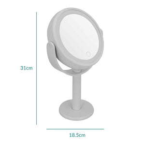 Anika LED Vanity Mirror Double Sided Battery Operated - Grey | 67039