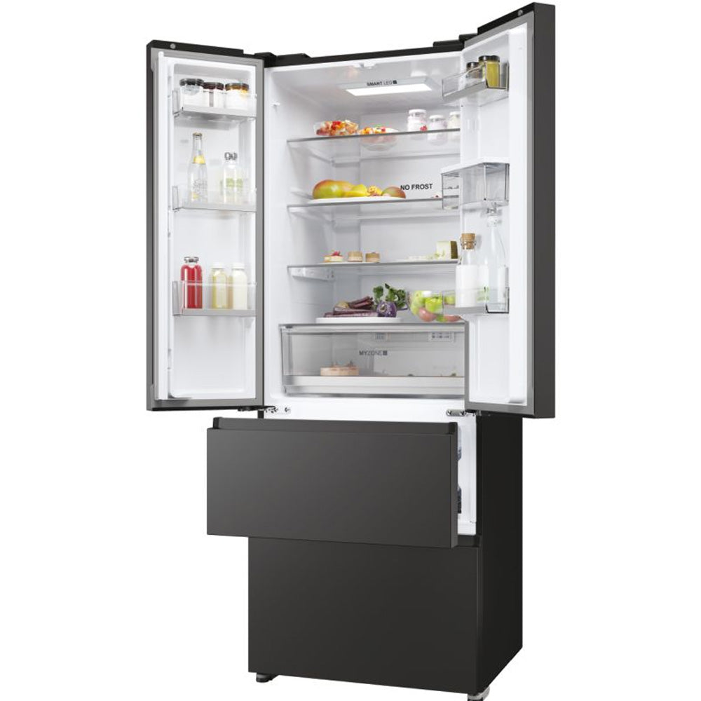 Haier Multi Door American Style Fridge Freezer - Slate Black | HFR5719EWPB