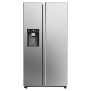 Haier American Style Smart Fridge Freezer - Platinum Inox | HSW59F18DIMM(UK)