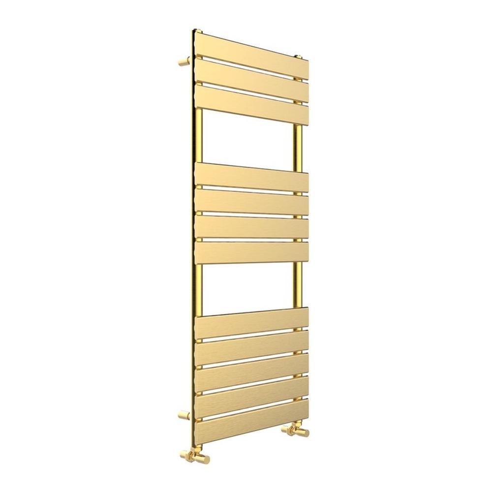 Tailored Queenstown Designer Towel Rad Radiator 1200mm x 450mm - Brushed Brass | 151787