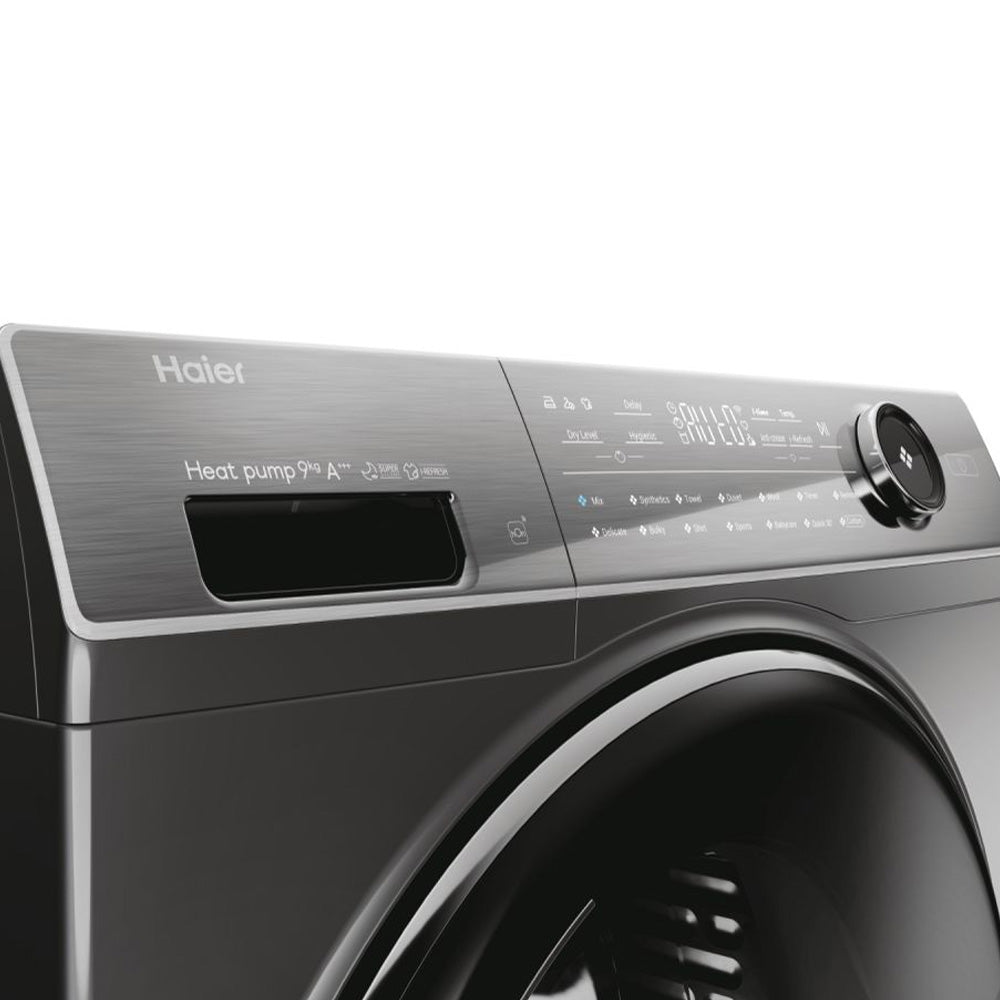 Haier I-Pro Series 7 Plus 9kg Heat Pump Tumble Dryer - Antracite | HD90-A3Q979RU1UK