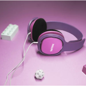 Philips Over-Ear Wired Headphone For Kids - Pink & Purple | SHK2000PK/00