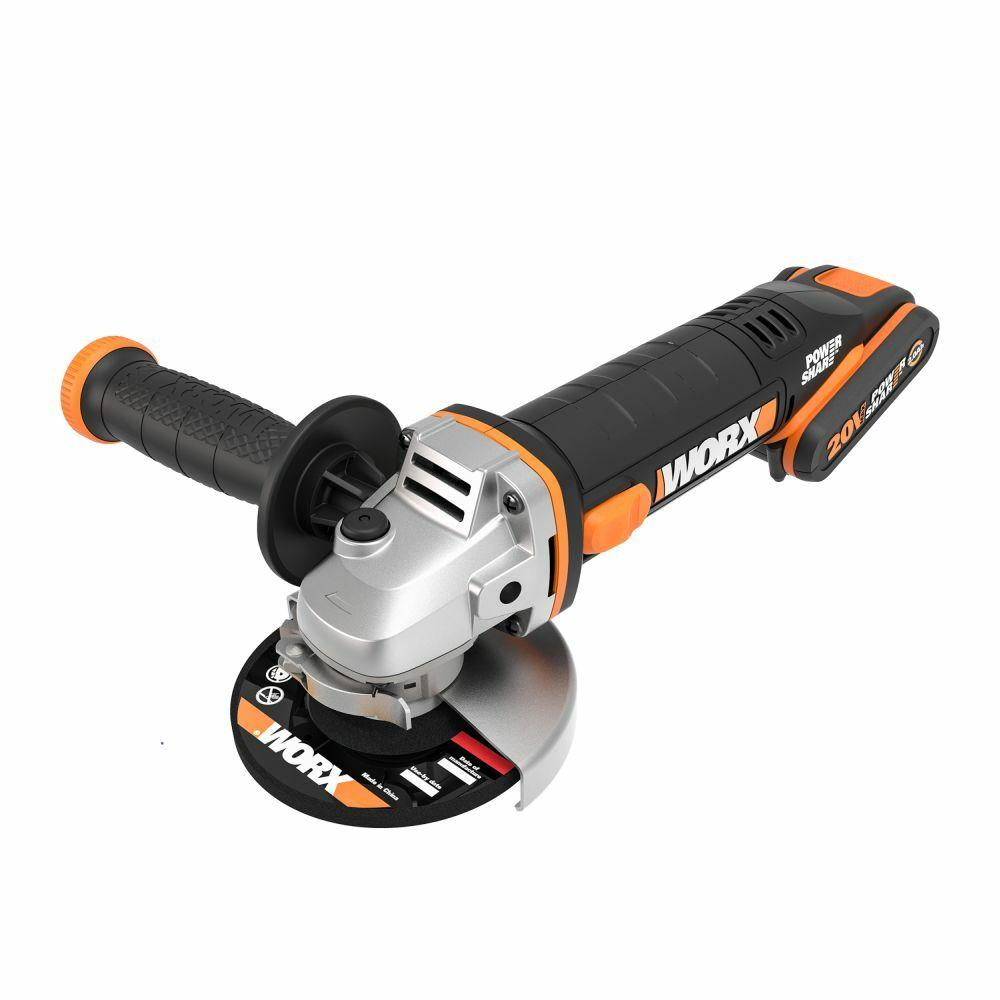 Worx 115mm Cordless Battery Mini Grinder 20V Kit | WX800