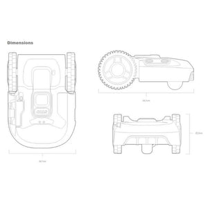 WORX Landroid Robotic Mower S300 - 300m2 | WR130E