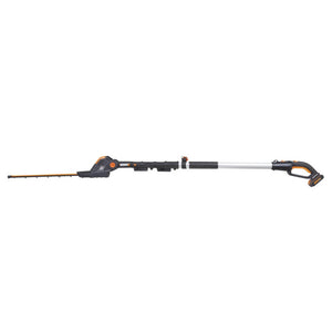 Worx Powershare 20V Cordless Pole Hedge Trimmer 45cm with 2.0ah Battery | WG252E