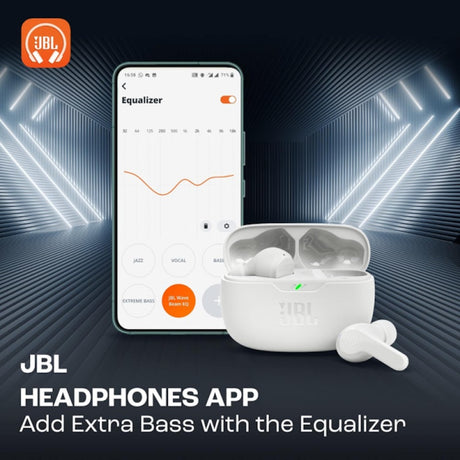 JBL Tune Beam In Ear Wireless Bluetooth Noise Cancelling Earbuds - White | JBLWBEAMWHT