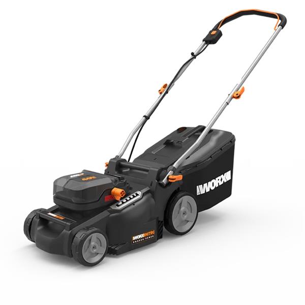 Worx 40V 37cm Cordless Brushless Lawn Mower with 2 x 4.0Ah Batteries | WG737E