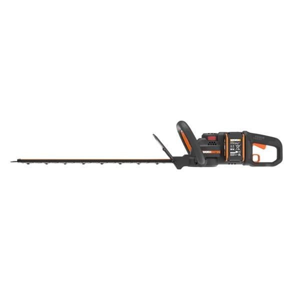 Worx Brushless Hedge Trimmer Cutter 40V 61cm with 2 x 2.0ah Batteries | WG286E
