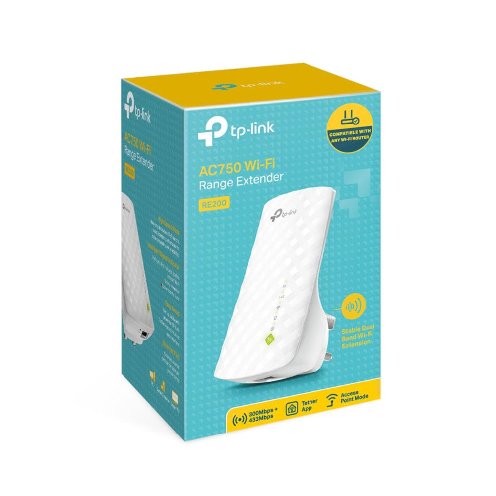 TP-Link AC750 Dual Band Wi-Fi Range Extender & Booster | RE200