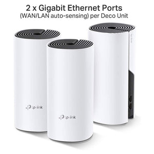 TP-Link Deco M4 AC1200 Mesh Whole Home WiFi System - Triple Pack | DECOM4KIT