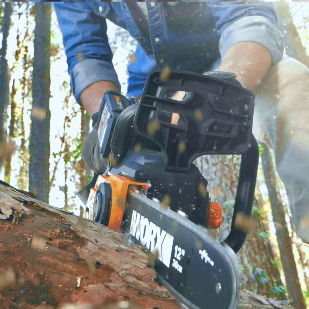 WORX Power Share Cordless Chain Saw - 30cm - 2 x 20V Batteries Included | WG381E