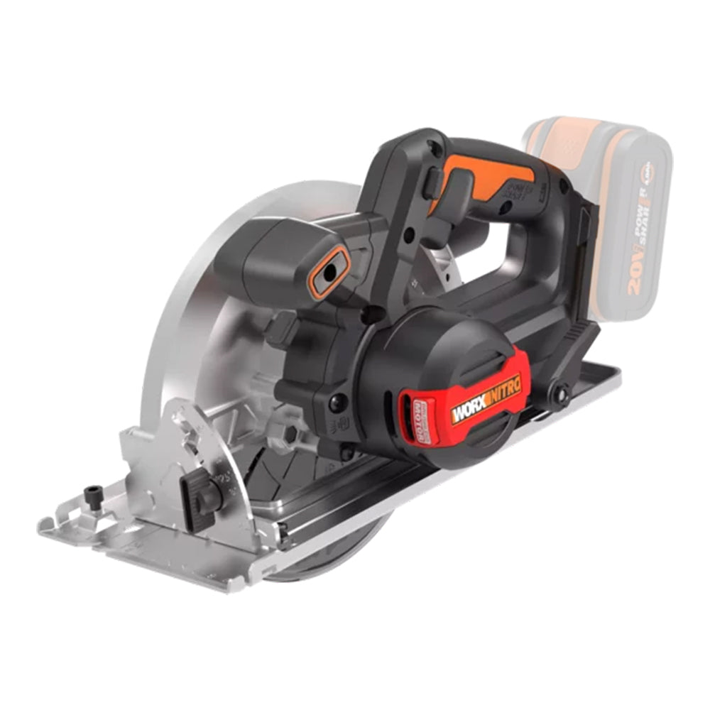 Worx Cordless Brushless 190mm Circular Circ Saw 20V Bare Unit | WX520.9