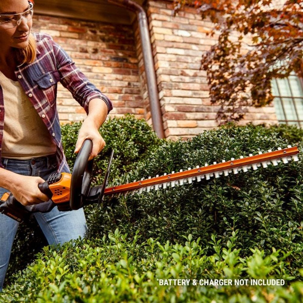 WORX Power Share Cordless Hedge Cutter Trimmer - 61cm - 1 x 20V Battery Included | WG260E.5