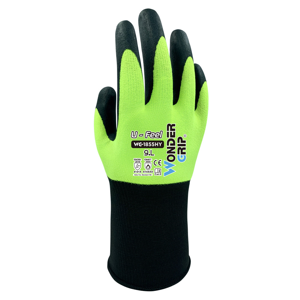 Wonder Grip U Feel Protective Gloves WG-1855HY - Size 8 - Medium | 55160