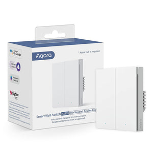 Aqara Smart Double Wall Switch H1 with Neutral - White | WS-EUK04