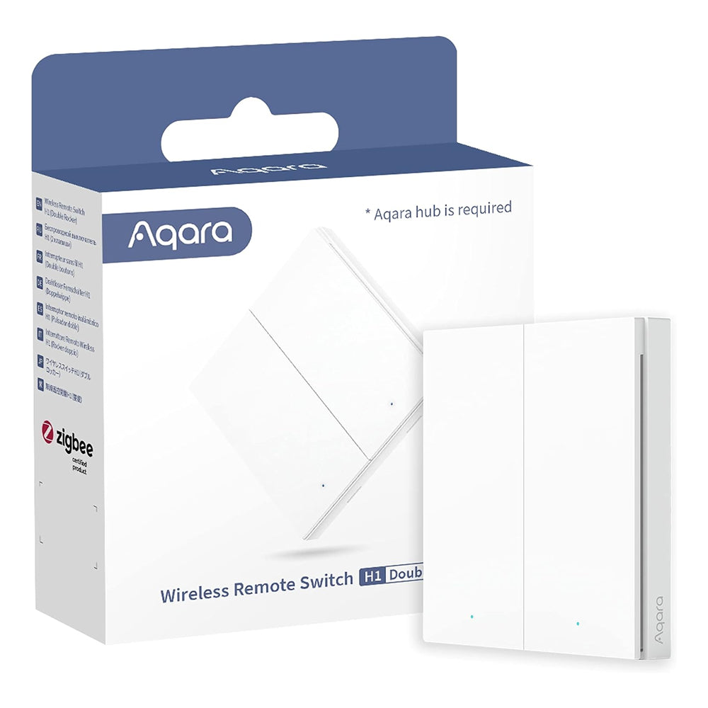 Aqara Wireless Remote Double Switch H1 - White | WRS-R02
