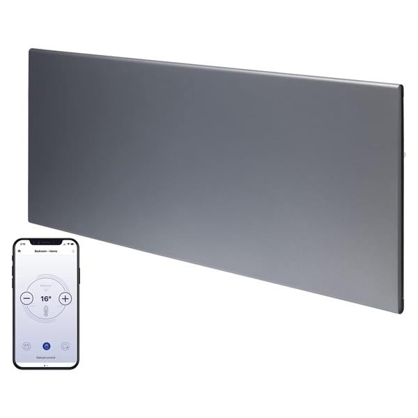 Adax By Dimplex Neo Compact 1.5kW Wi-Fi Panel Heater - Grey | 615347