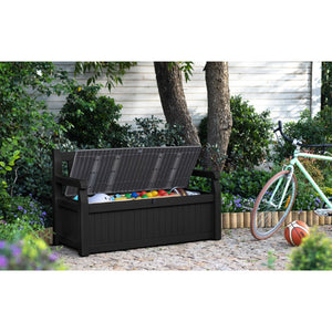 Keter Eden Storage Bench 265 Litre - Dark Grey | KTR247692