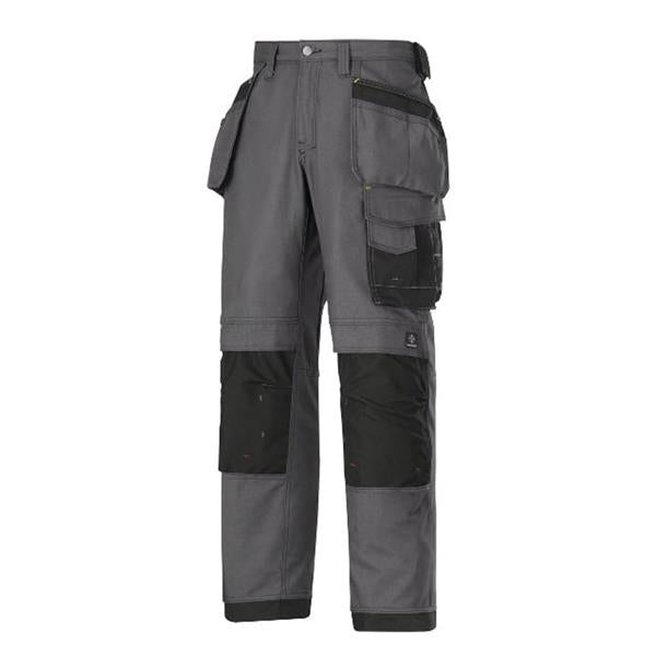 Snickers 3214 Holster Pocket Work Trousers Grey/Black