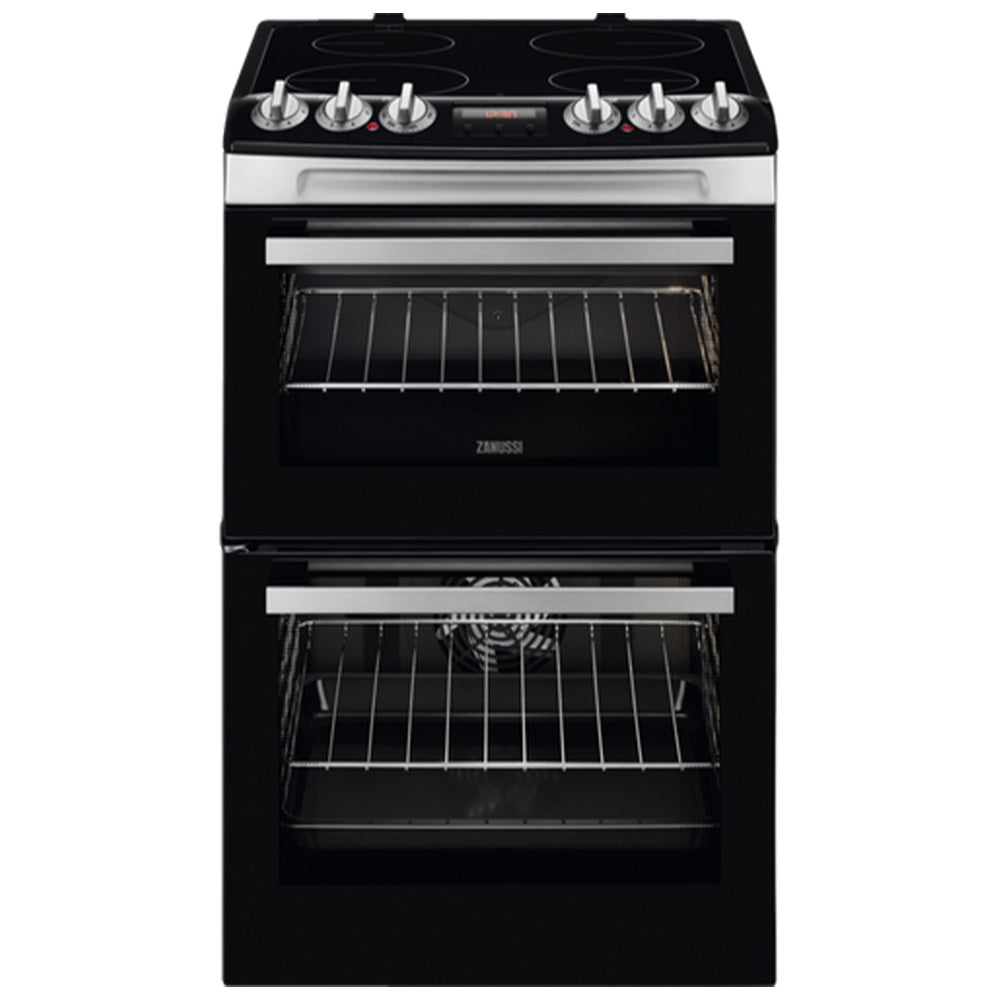 Zanussi 55cm Freestanding Electric Cooker - Stainless Steel | ZCV46250XA