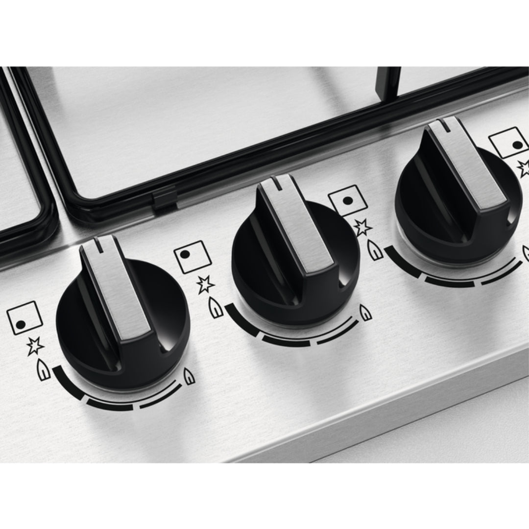 Zanussi 60cm 4 Burner Gas Hob - Stainless Steel | ZGNN645X