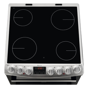 Zanussi Electric Cooker with Ceramic Hob 60cm - Black / Stainless Steel | ZCV69360XA