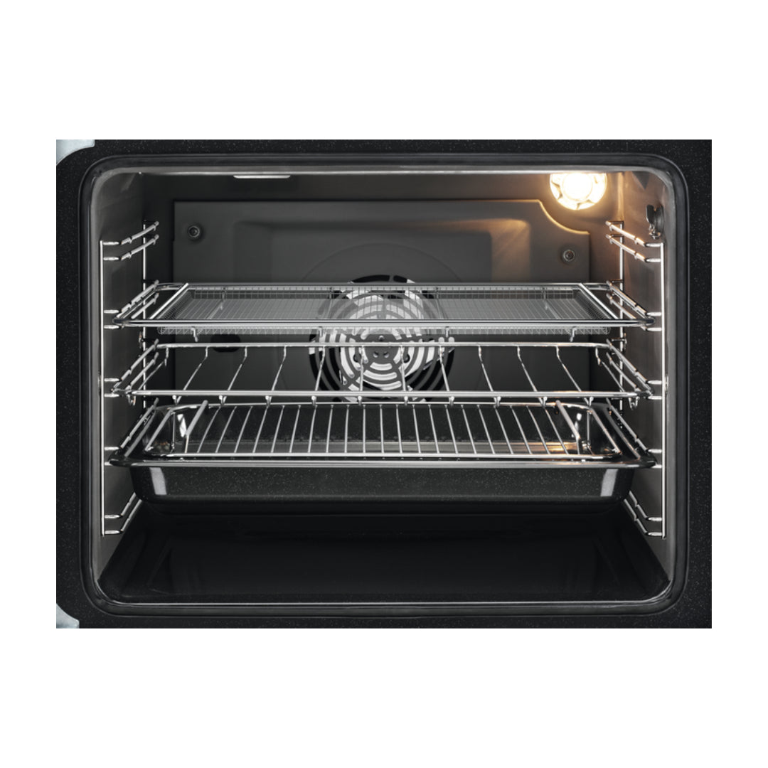 Zanussi Electric Cooker with Ceramic Hob 60cm - Black / Stainless Steel | ZCV69360XA