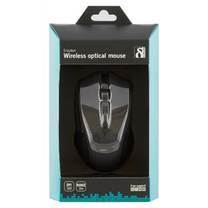 Deltaco Wireless Computer Mouse - Black | MS763