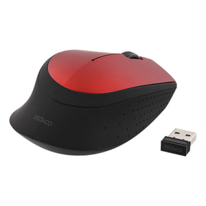 Deltaco Wireless Computer Mouse - Red | MS462