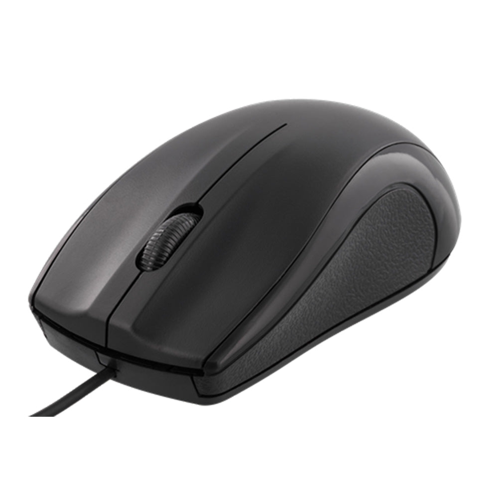 Deltaco USB Wired Computer Mouse - Black | MS711