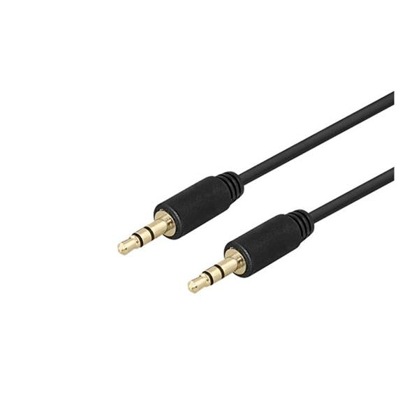 Deltaco 3.5mm to 3.5mm Male Stereo Audio Jack Cable 1 Metre | MM522R