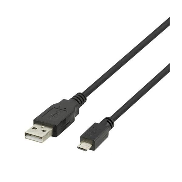 Deltaco USB A to Micro USB Cable 1 Metre - Black | USB301SR