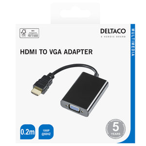 Deltaco HDMI to VGA Adaptor | HDMIVGA7R