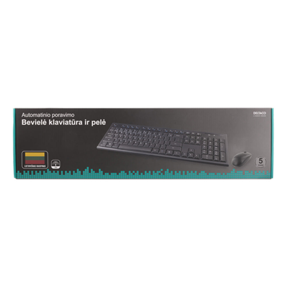 Deltaco Wireless Keyboard and Mouse Pack | TB114UK