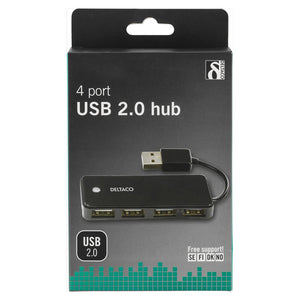 Deltaco 4 Port USB 2.0 Hub Adaptor | UH480