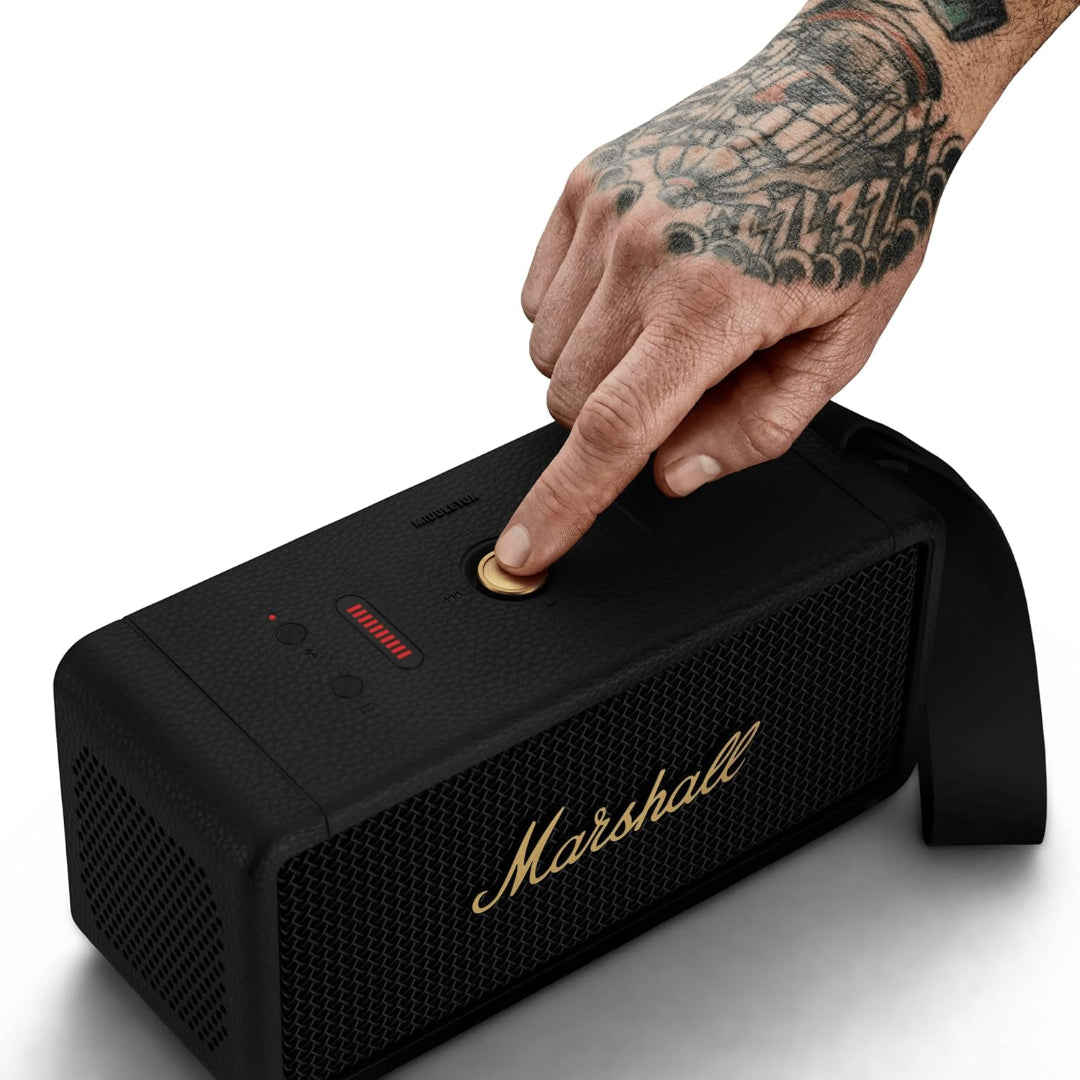 Marshall Middleton Portable Wireless Bluetooth Speaker - Black Brass | 1006034